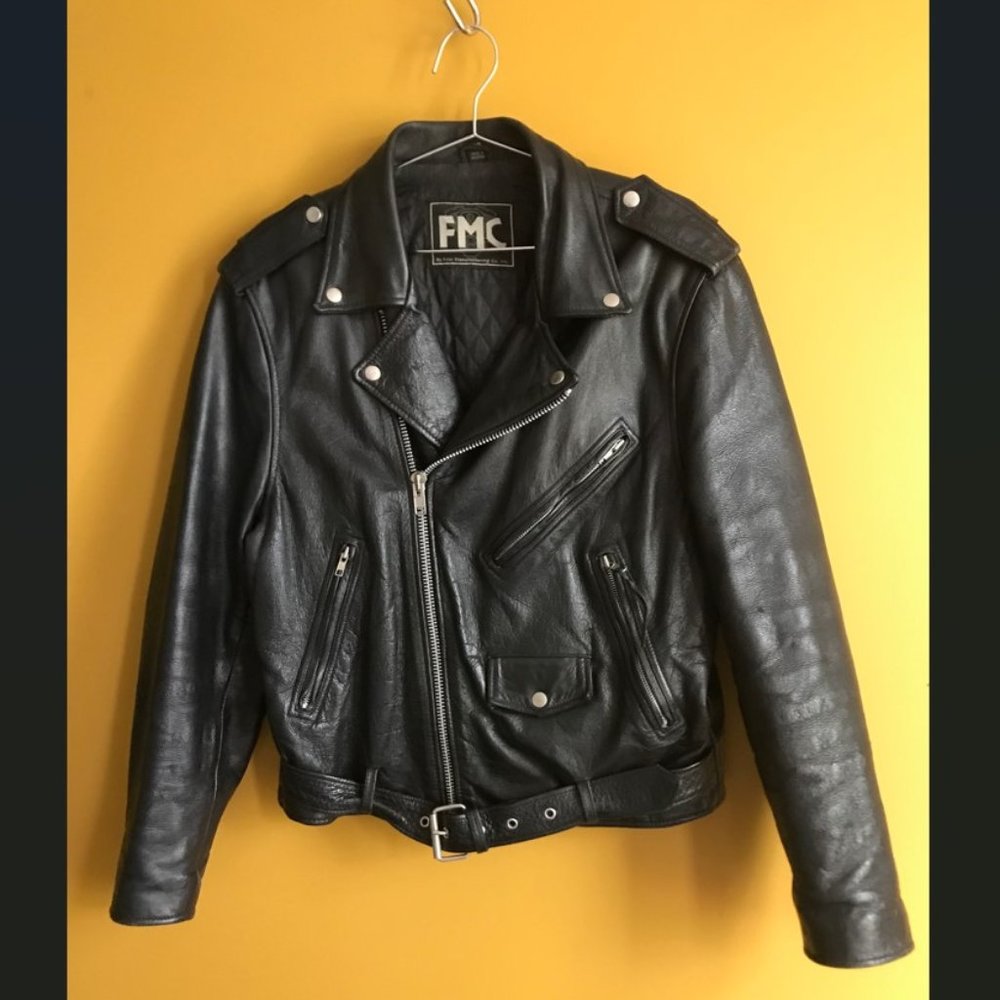 FMC Black Leather Jacket